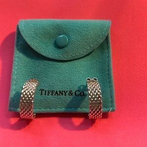 Tiffany & Co Somerset Mesh Hoop Earrings